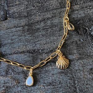 NEW FP x Luna Norte Gold Shell Anklet